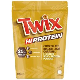 Išrūgų baltymų milteliai Twix Hi Protein 455 g, šokolado, sausainių ir karamelės skonio