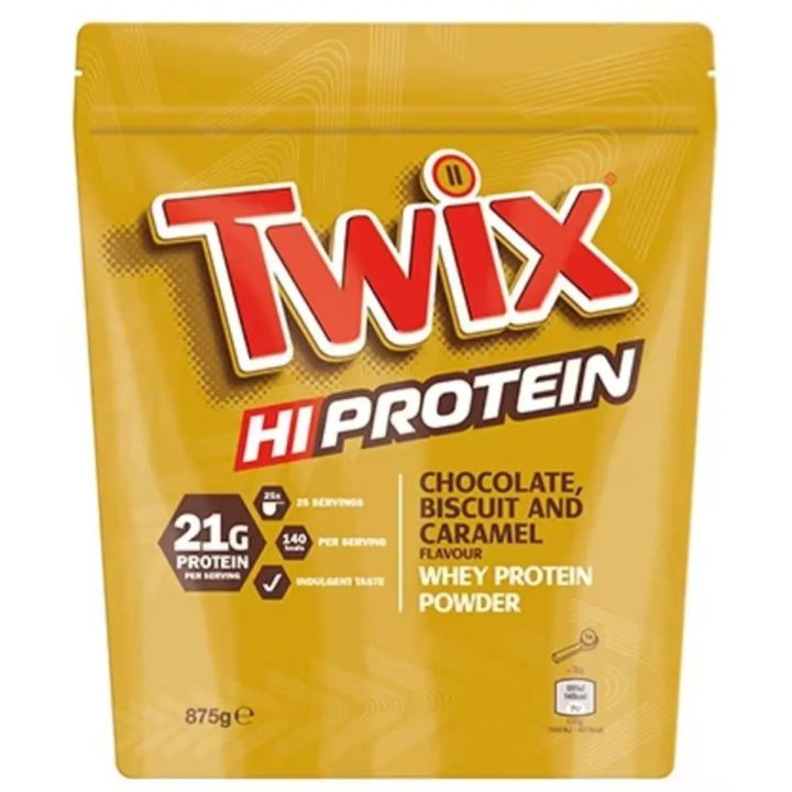 Išrūgų baltymų milteliai Twix Hi Protein 455 g, šokolado, sausainių ir karamelės skonio