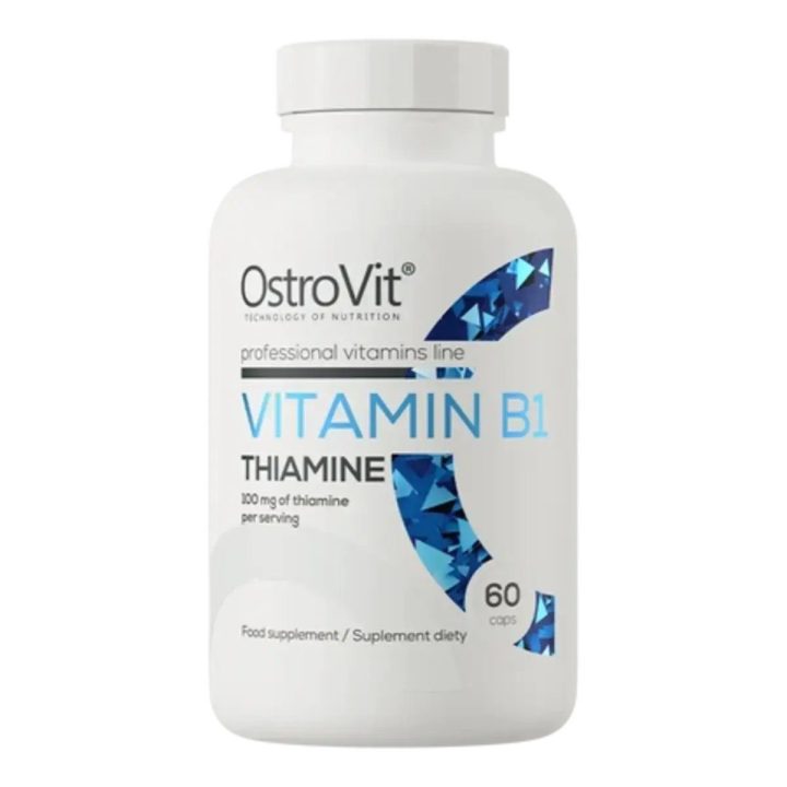 Vitaminas B1 OstroVit Thiamine 60 kapsulių
