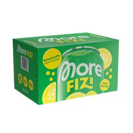 Skaidulinis gėrimas More Nutrition FIZI 6 × 330 ml, laimo ir citrinų skonio