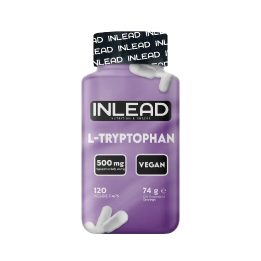 L-triptofano kapsulės INLEAD 500 mg, 120 kapsulių