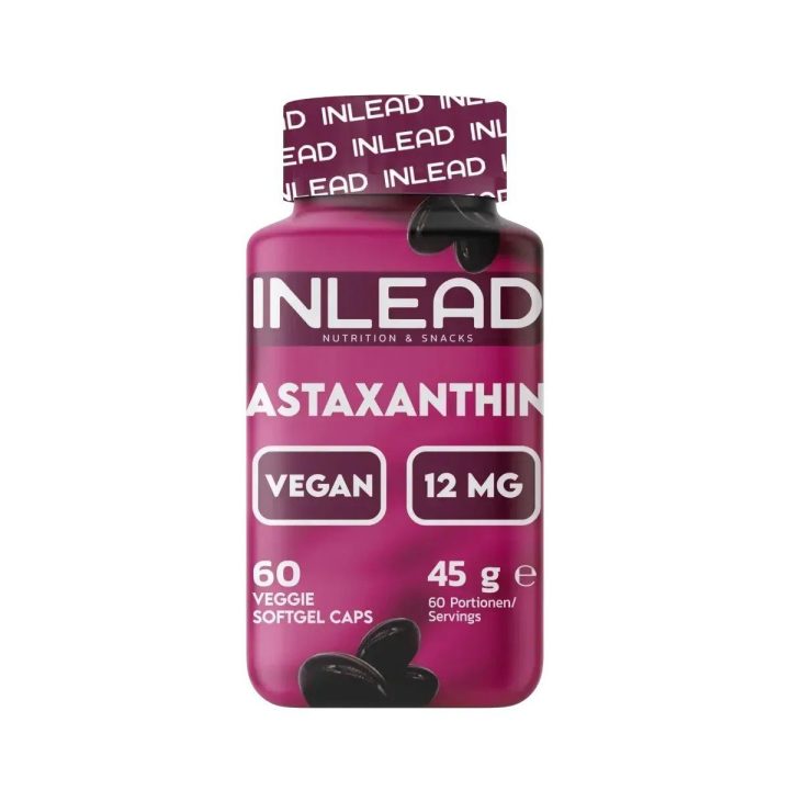 Astaksantino kapsulės INLEAD 12 mg, 60 vnt.