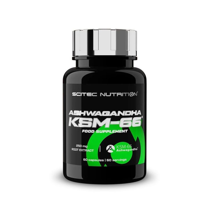 KSM-66® ašvagandos kapsulės Scitec Nutrition 60 vnt.