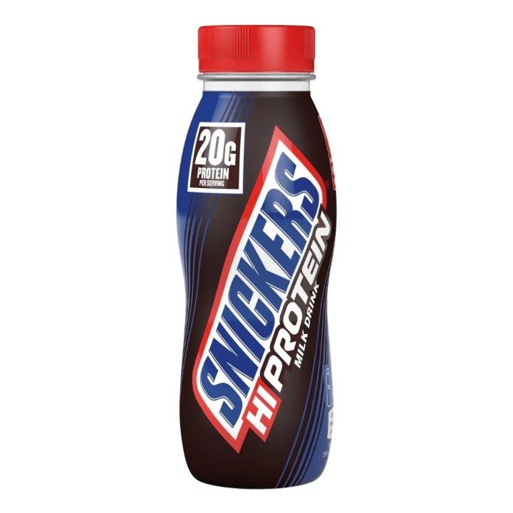 Baltyminis gėrimas Snickers High Protein 12 × 250 ml, pieniško šokolado, karamelės ir žemės riešutų skonio