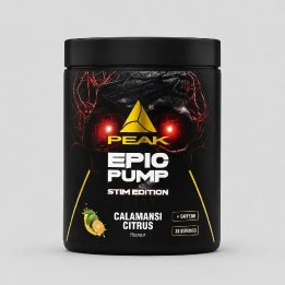 Treniruočių booster Peak Epic Pump Stim Edition 500 g, Calamansi Citrus skonio