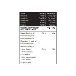 Kreatino monohidrato milteliai MST Creatin PRO Creapure 1000 g