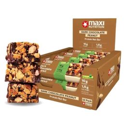 Baltyminiai riešutų batonėliai MaxiNutrition Protein Nut Bar 12 × 46 g
