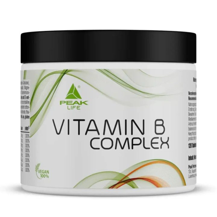 Vitaminas B kompleksas Peak Life 120 tablečių