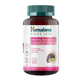 Maisto papildas gumomis Himalaya Healthy Skin & Nails 60 vnt., mišrių uogų skonio