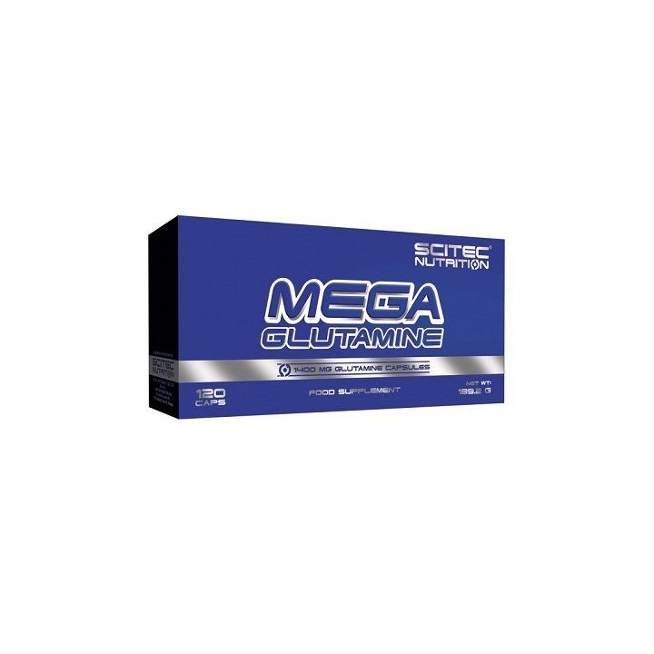 Glutamino kapsulės Scitec Mega Glutamine 120 kapsulių