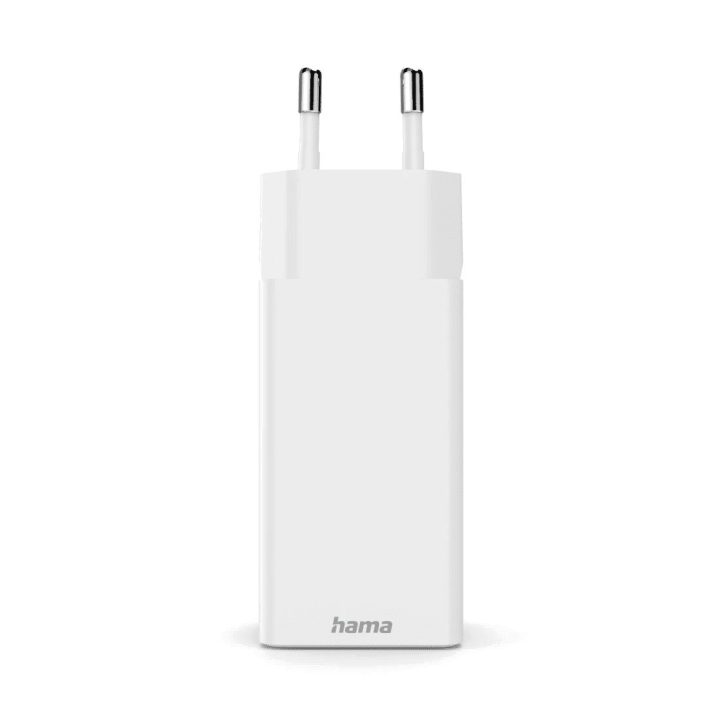Hama 00201996 GaN įkroviklis, 2x USB-C ir 1x USB-A, 65 W, baltas