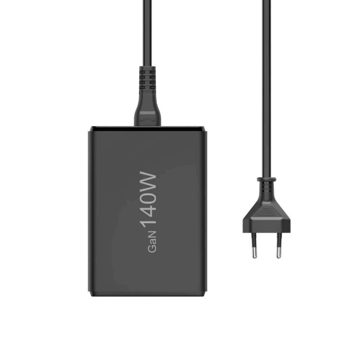 Hama 00201978 įkrovimo stotelė su 3 USB-C ir 2 USB-A, 140 W, juoda