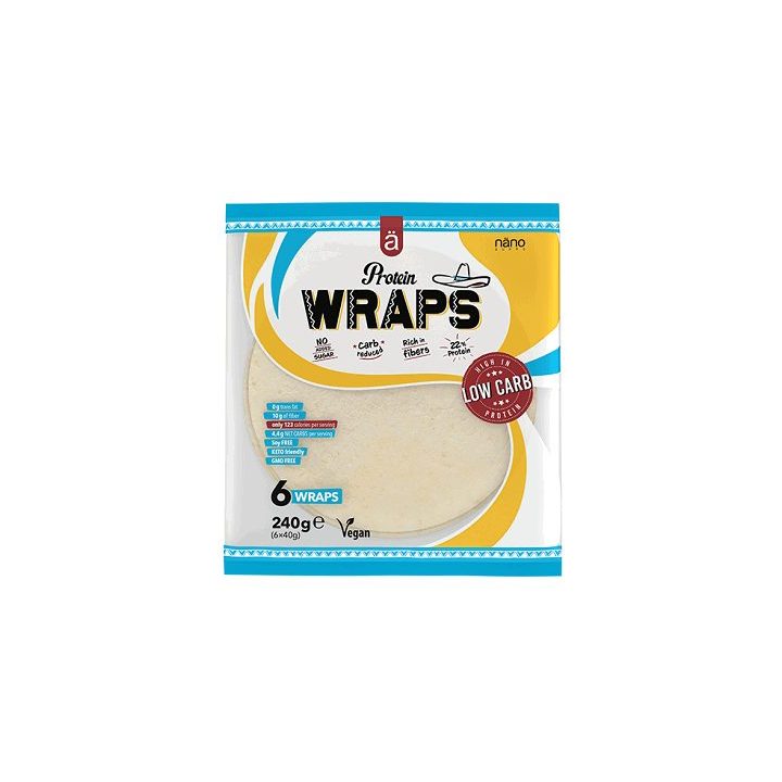 Baltyminiai suktinukai Nanosupps Protein Wraps 12 × 240 g