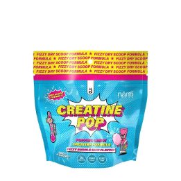 Kreatino monohidrato milteliai Nanosupps Creatine Pop 200 g, „Fizzy Bubble Gum“ skonio