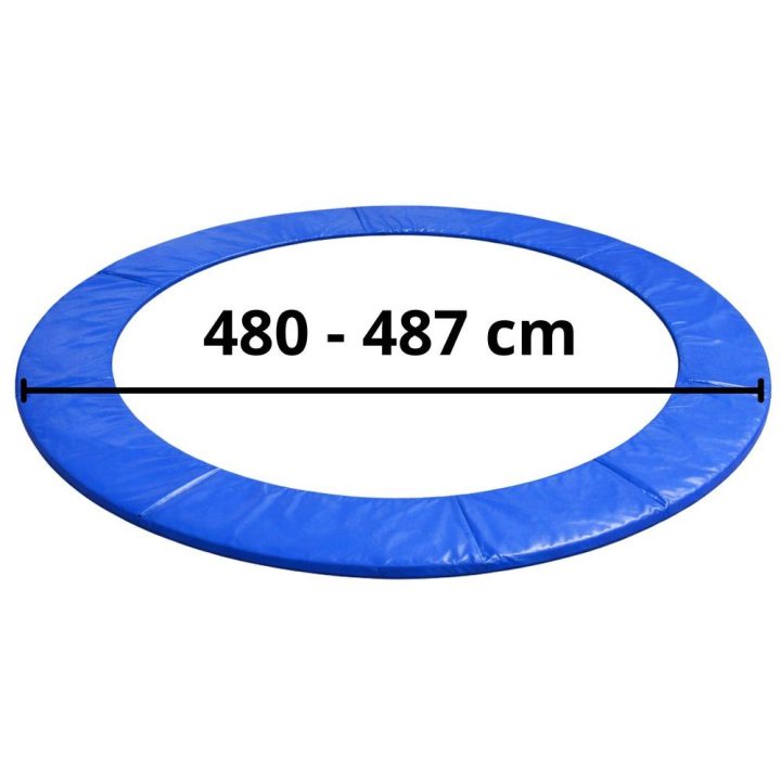 Mėlyna batuto spyruoklių apsauga 480–487 cm, 16 pėdų