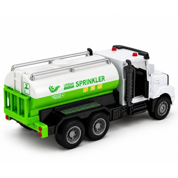 Metalinis komunalinis žaislinis automobilis 1:46 su šviesomis, garsais ir atsidarančiomis durelėmis