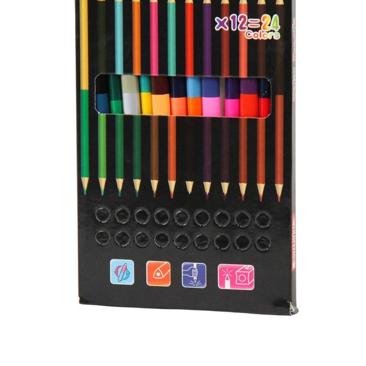 Dvipusiai spalvoti pieštukai Star Color 12=24 „Huifeng“