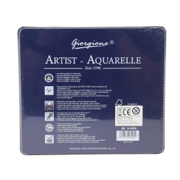 Akvareliniai pieštukai 24 spalvų, metalinėje dėžutėje GIORGIONE