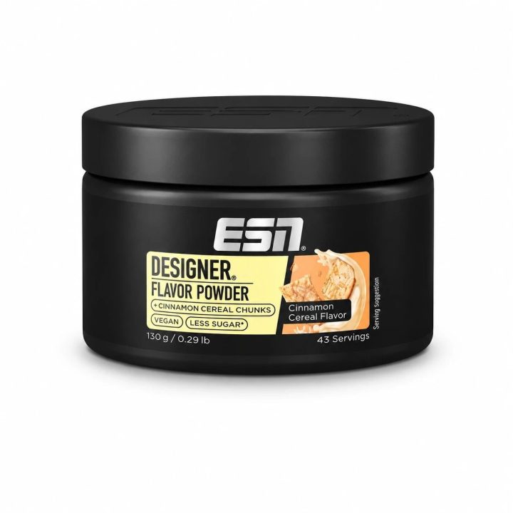 Skonio milteliai ESN Designer Flavor Powder 130 g, cinamoninių dribsnių skonio