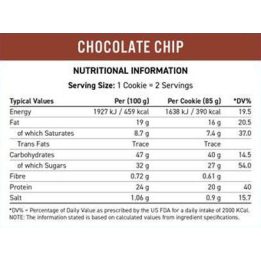 Baltyminis sausainis Applied Nutrition Critical Cookie 12 × 73 g, šokolado gabalėlių skonio