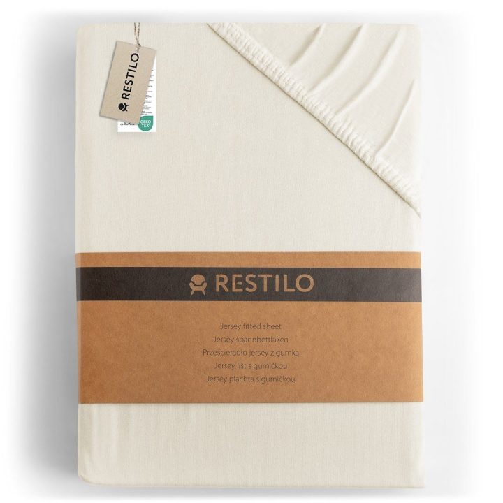 Paklodė su guma Restilo 140–160 × 200 + 30 cm, ekru