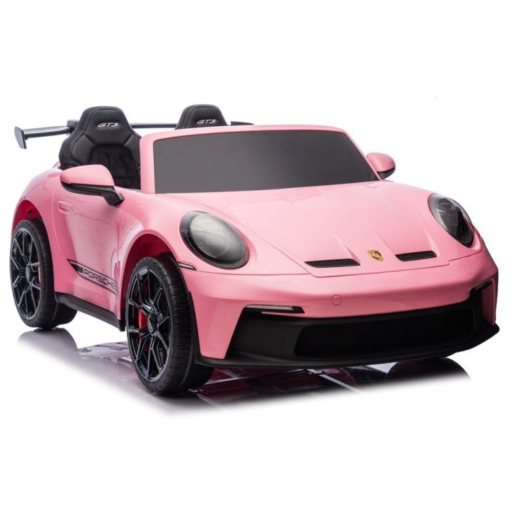 Rožinis akumuliatorinis automobilis Porsche GT3 24 V DK-P911