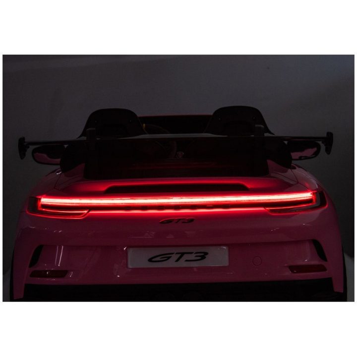 Rožinis akumuliatorinis automobilis Porsche GT3 24 V DK-P911