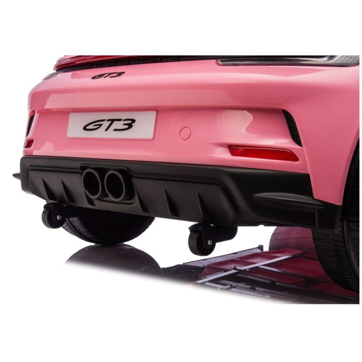 Rožinis akumuliatorinis automobilis Porsche GT3 24 V DK-P911
