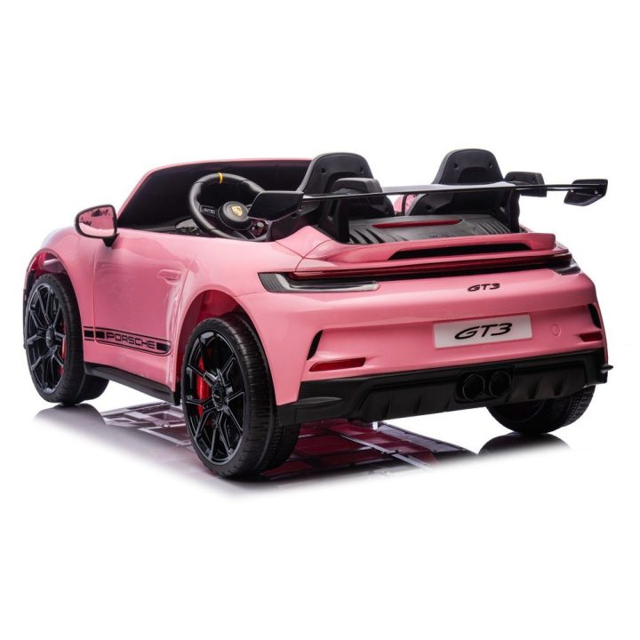 Rožinis akumuliatorinis automobilis Porsche GT3 24 V DK-P911