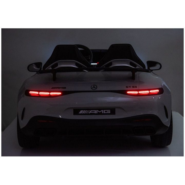 Mercedes AMG DK-GT63 24 V akumuliatorinis automobilis, šviesiai pilkas