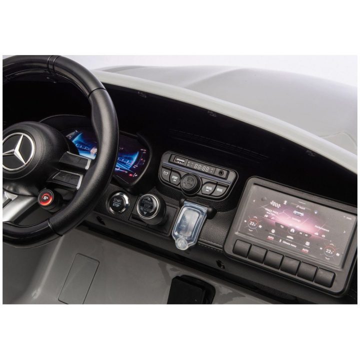 Mercedes AMG DK-GT63 24 V akumuliatorinis automobilis, šviesiai pilkas