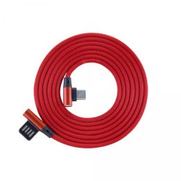 Sbox USB-C 90° USB-C laidas 1,5 m, raudonas