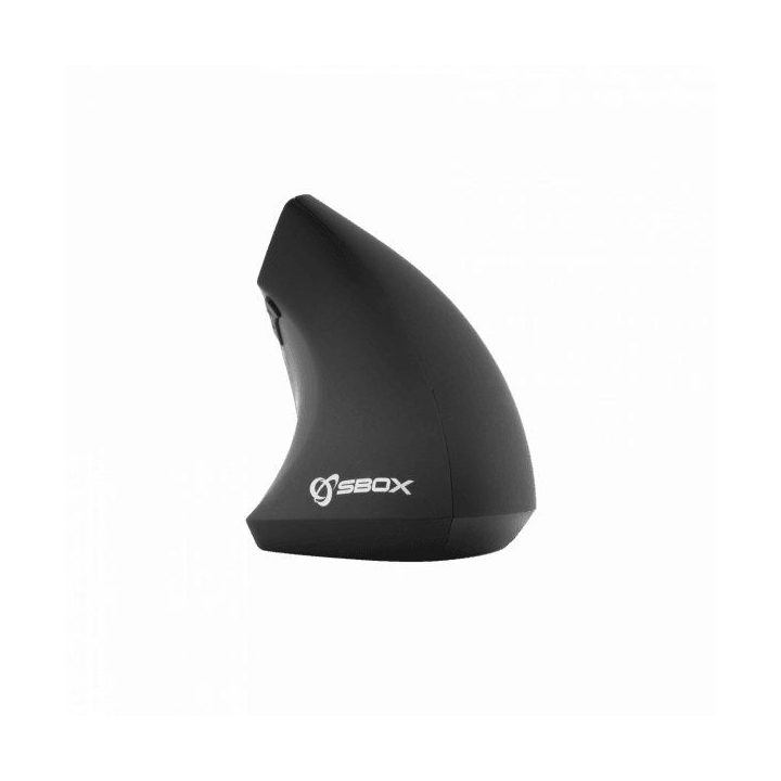 Sbox VM-065W vertikali belaidė pelė, juoda