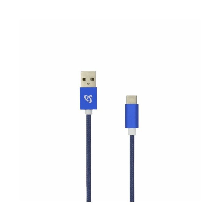 Sbox USB–C laidas, USB-A į USB-C, 1,5 m, mėlynas