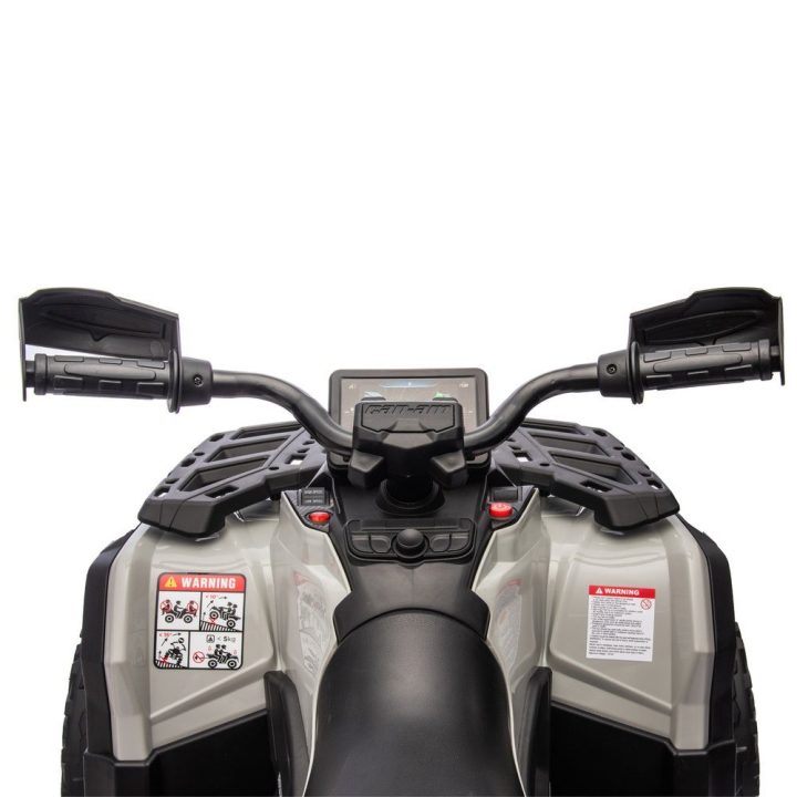 Pilkas akumuliatorinis keturratis Can Am Outlander 4x4 DK-CA005