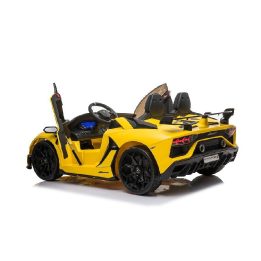 Geltonas akumuliatorinis Lamborghini Aventador SX2028 automobilis