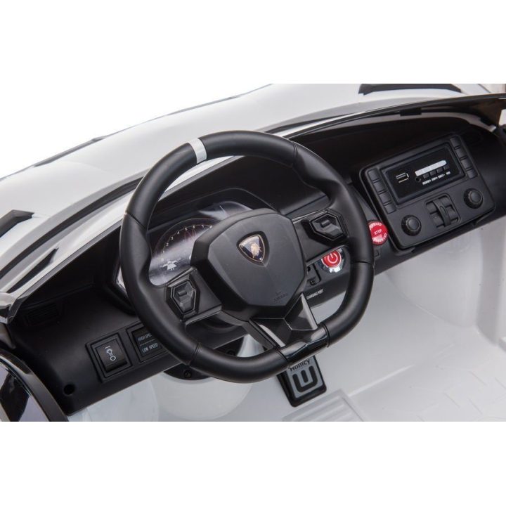 Geltonas akumuliatorinis Lamborghini Aventador SX2028 automobilis