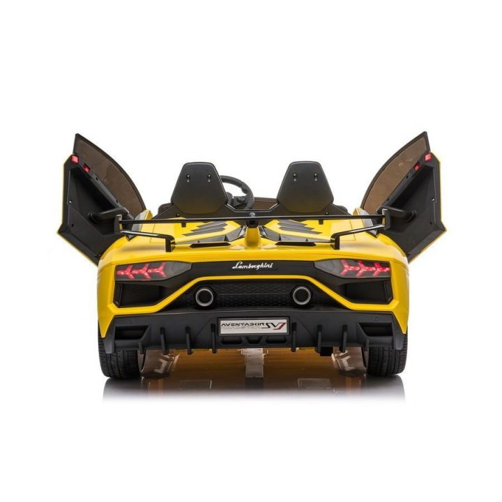 Geltonas akumuliatorinis Lamborghini Aventador SX2028 automobilis