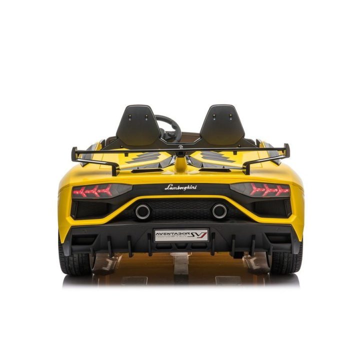 Geltonas akumuliatorinis Lamborghini Aventador SX2028 automobilis