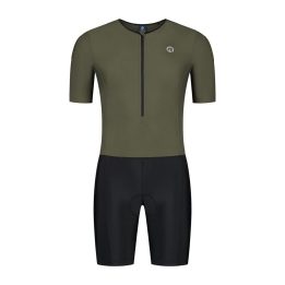 Triatlono kombinezonas Rogelli Florida, žalias ir juodas