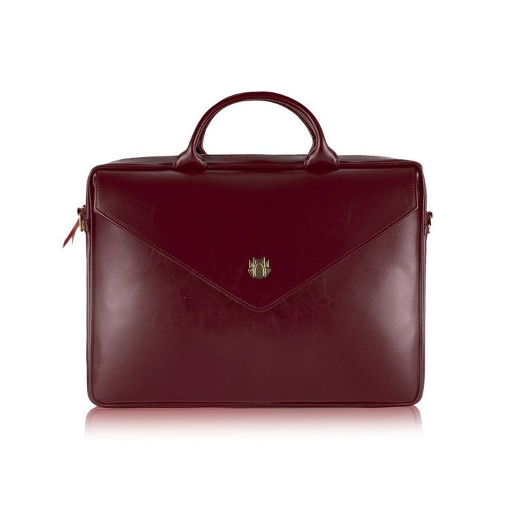 Odinis moteriškas nešiojamojo kompiuterio krepšys FL15 Positano deep red