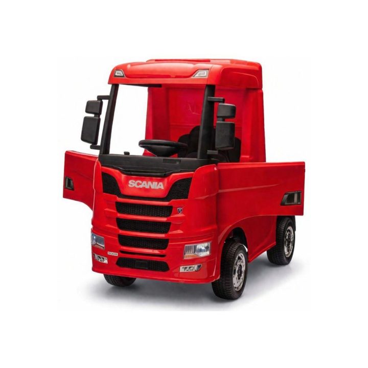 Raudonas akumuliatorinis automobilis Scania 500R HL698 4x4