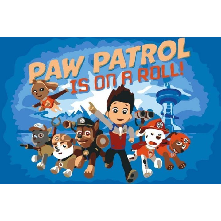 Tapybos pagal skaičius rinkinys „Paw Patrol“ komandos nuotykiai 20 × 30 cm