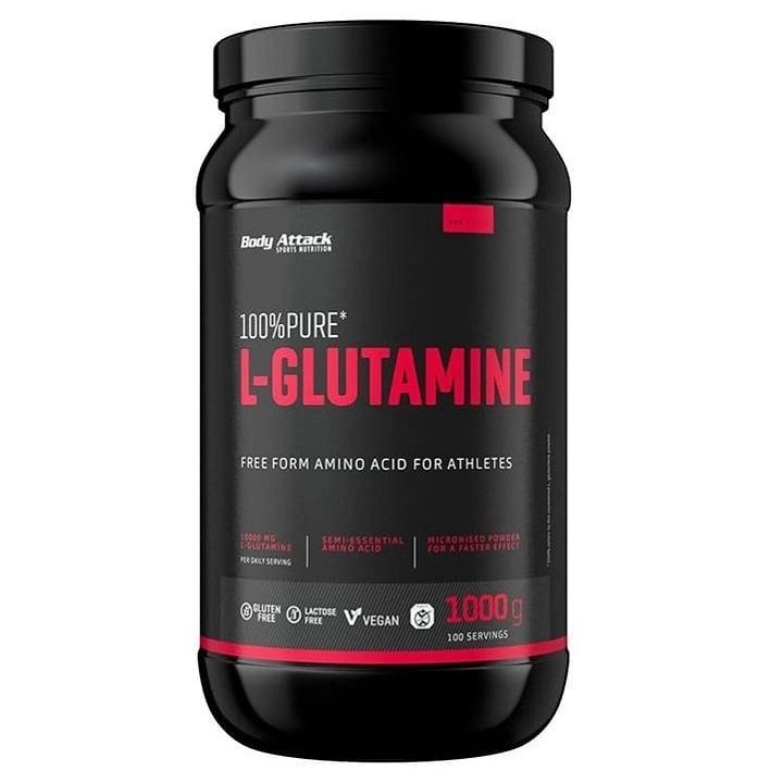 Amino rūgštis L-glutaminas Body Attack Pure 1 kg