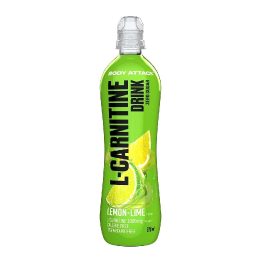 L-karnitino gėrimas Body Attack 18 × 500 ml, citrinų ir žaliosios citrinos skonio