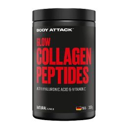 Kollageno peptidai Body Attack Glow 300 g, natūralaus skonio