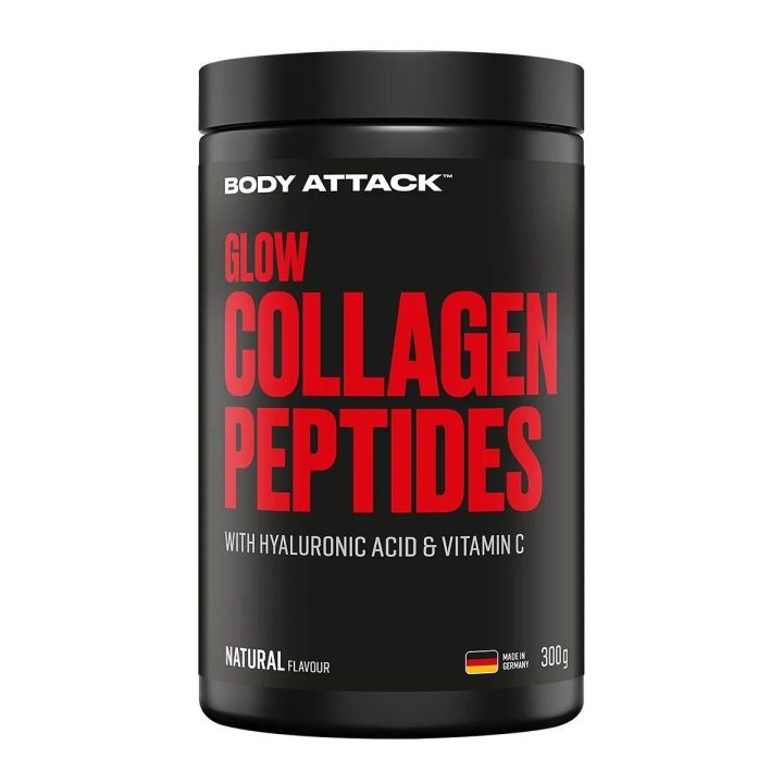 Kollageno peptidai Body Attack Glow 300 g, natūralaus skonio