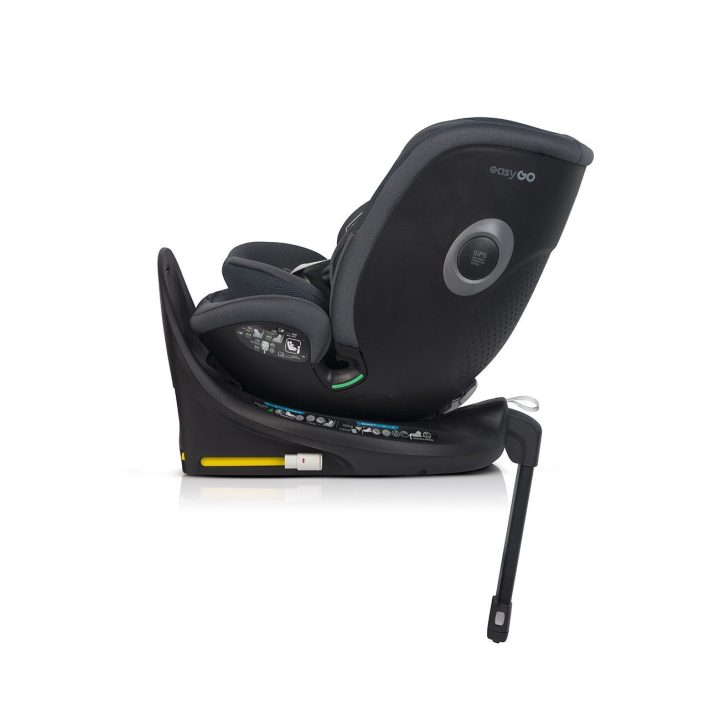 Automobilinė kėdutė 40–150 cm su pasukama baze EasyGo BUZ XTD PRO ir BUZ PRO BODY, granito
