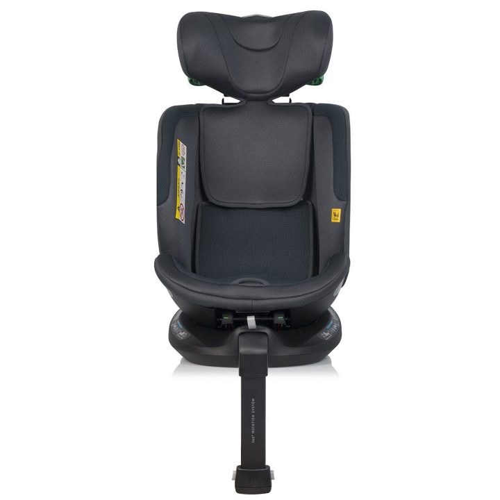 Automobilinė kėdutė 40–150 cm su pasukama baze EasyGo BUZ XTD PRO ir BUZ PRO BODY, granito