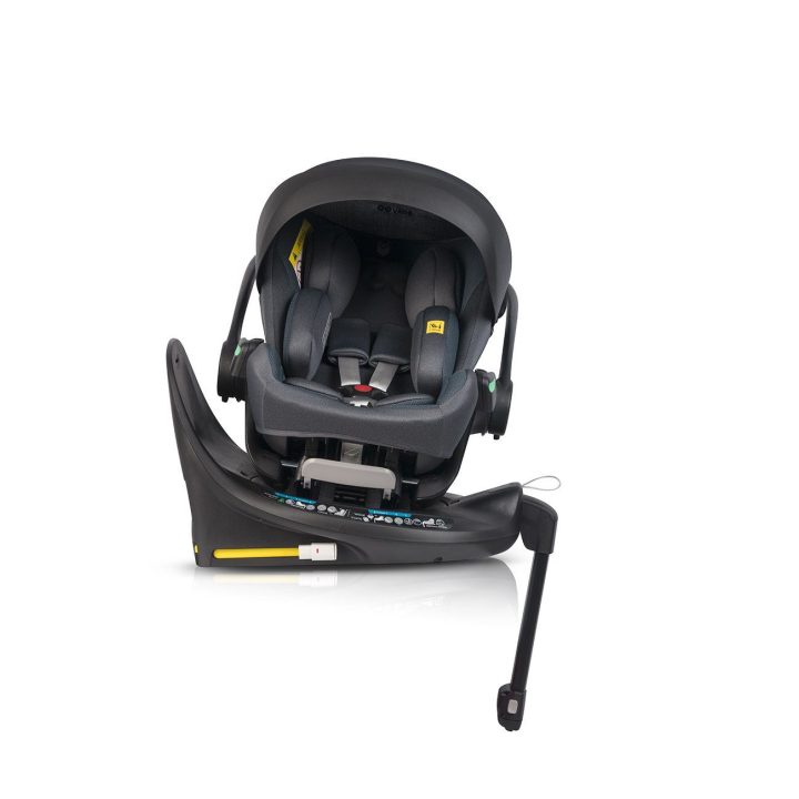 Automobilinė kėdutė 40–150 cm su pasukama baze EasyGo BUZ XTD PRO ir BUZ PRO BODY, granito